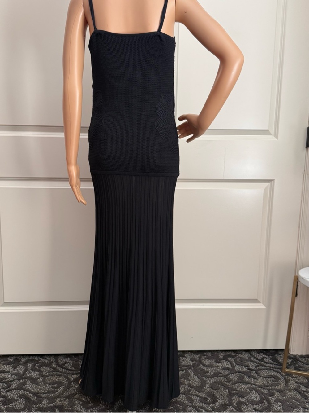 New Camila Coelho Strapless Black Knit Maxi Dress - Picture 7 of 9